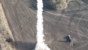 Работа расчетов РСЗО «Смерч»