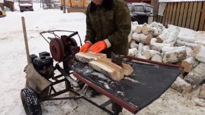 Реечный дровокол с нашим комплектом.