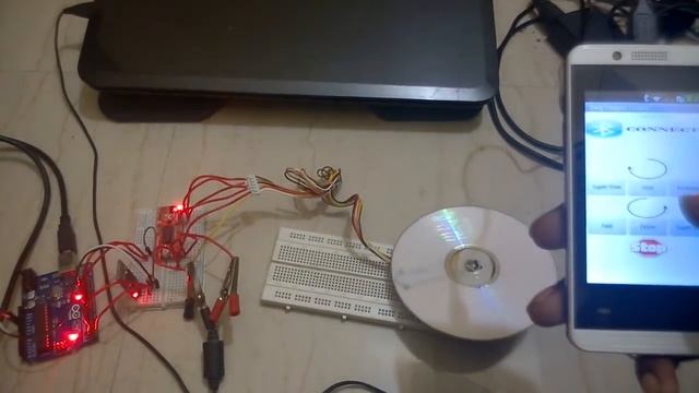 Control stepper motor using easy drive from android app