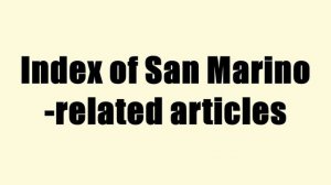 Index of San Marino-related articles