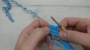 Узор №2: плотный двухсторонний узор крючком