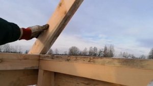 Апидомик своими рукам ч.3.  Установка стропил