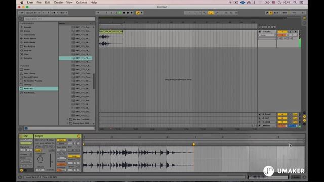 Как изменить ритмику лупа маркерами, высоту тона – варпинг в Ableton live смотреть онлайн