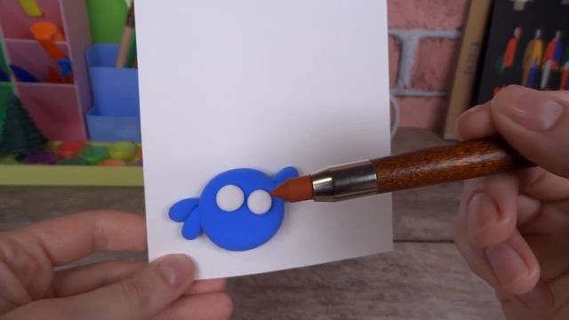 Создаём открытку из воздушного пластилина "Птенчики" ? Пошаговый видео-урок ? смотреть онлайн