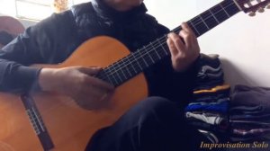 Spanish Guitar Flamenco Rumba Style, improvisation solo