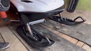 Установка расширителей лыж.