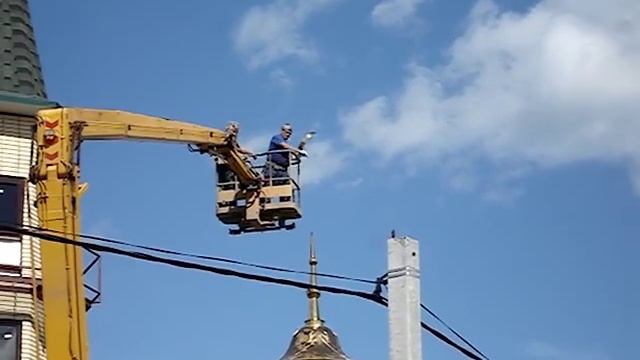 Установка полумесяца мечеть село Борок Нижнекамский район смотреть онлайн