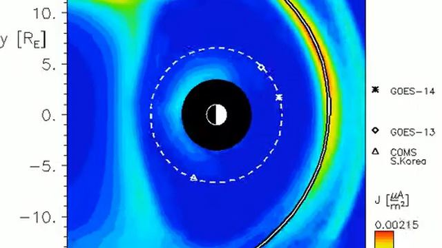 Magnetosphere, magnetopause, geomagnetic storm. 03/05/2014.