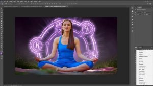 YOGA Power Photoshop Manipulation Tutorial [Light and Color Effect]