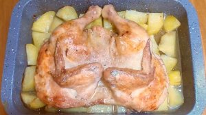 Пикантная ЗАПЕЧЕННАЯ КУРИЦА С КАРТОШКОЙ в духовке, просто.