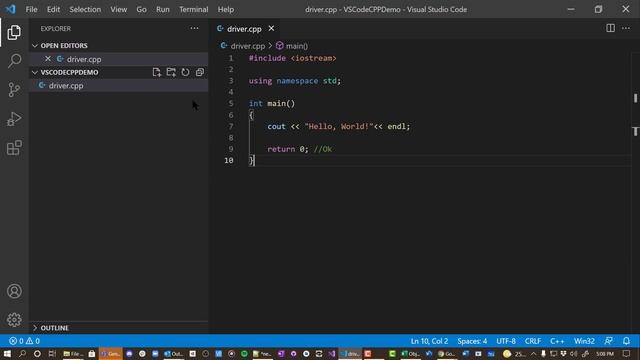 How to run a CPP Program with Visual Studio Code