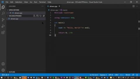 How to run a CPP Program with Visual Studio Code