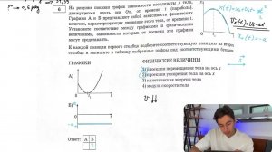 На рисунке показан график зависимости координаты х тела, движущегося вдоль оси Ох, от времени t - №