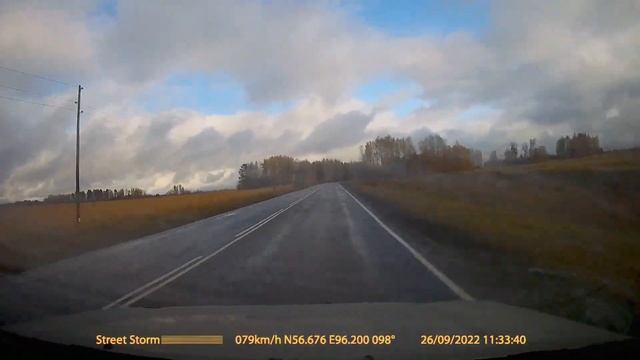 Трасса г. Красноярск - село Богучаны 26.09.2022