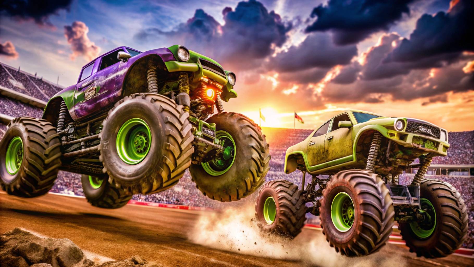 Monster Jam - крушения, спасения, сальто назад, WOW-моменты 2023 (ЧАСТЬ 1)