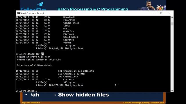 #11 DIR Command || Batch Processing & C Programming In Tamil смотреть онлайн
