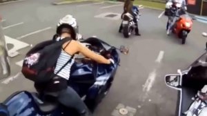 Девушки на мотоциклах. Girls on motorcycles.