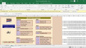 EP 1.  Manual structural design of RC members with RCC Excel Spreadsheet