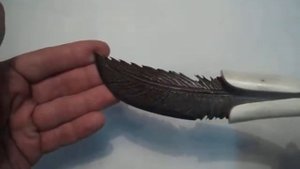 нож " перо ворона"