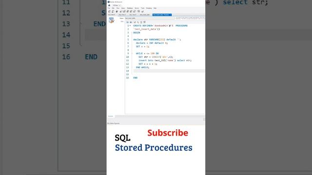 SQL Telugu Tutorial: Stored Procedures SQL, SQL Tutorial For Beginners Telugu, My sql Telugu, MySQL