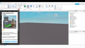 How to load character's in on Roblox Studio