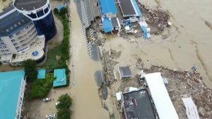 УЖАСНОЕ НАВОДНЕНИЕ В ТУАПСИНСКОМ РАЙОНЕ 06.07.2021 ЛЕРМОНТОВО ОКАЗАЛОСЬ В ВОДНОМ ПЛЕНУ