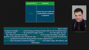 CFA® Level  III Exam - Command Words -  Video in English