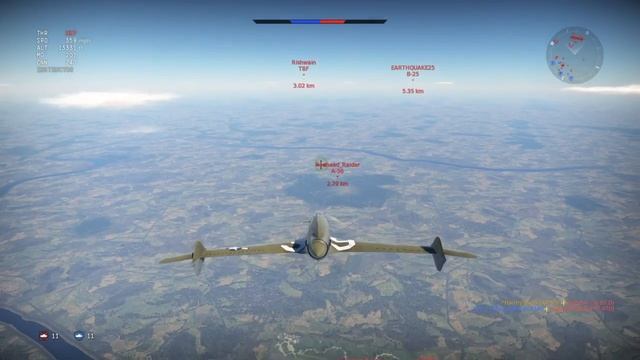 War Thunder XP-55 Ascender PS4 Arcade смотреть онлайн
