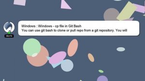 Windows : Windows - cp file in Git Bash