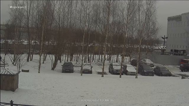 Уличная вариофокальная AHD 2,4Мп камера AXI-XL83IR AHD пример дневной записи смотреть онлайн