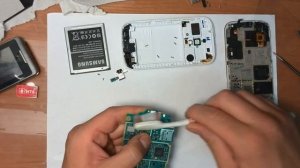 Ремонт телефона Samsung galaxy Ace 2 GT-i8160. Чистка и восстановления после попадания воды.