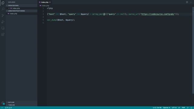 Array Destructuring in PHP: Merging defaults (9/9) – смотреть онлайн ...