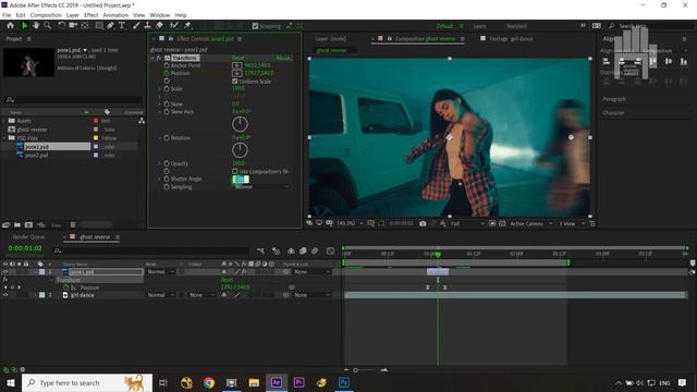Keyframe Reverse Ghosting Video Effect After Effects | After Effects Tutorial