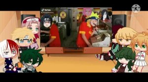 /Anime characters react to Naruto/ bnha, kny, tpn, naruto/ Anime day special/