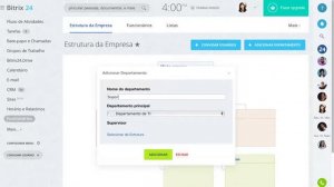 Como Configurar a Estrutura da Empresa | Bitrix24