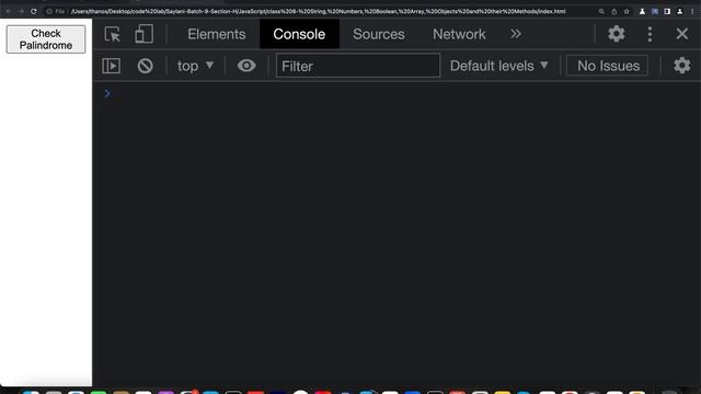 JS Methods JS classes (Batch 9 Section H)