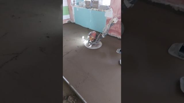 Полусухая стяжка пола. Затирка смотреть онлайн