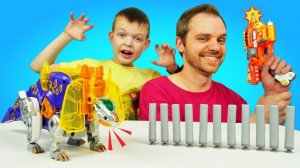 Трансформеры видео игры. Диноганы - Бластеры и Динозавры! Весёлые игры стрелялки для мальчиков