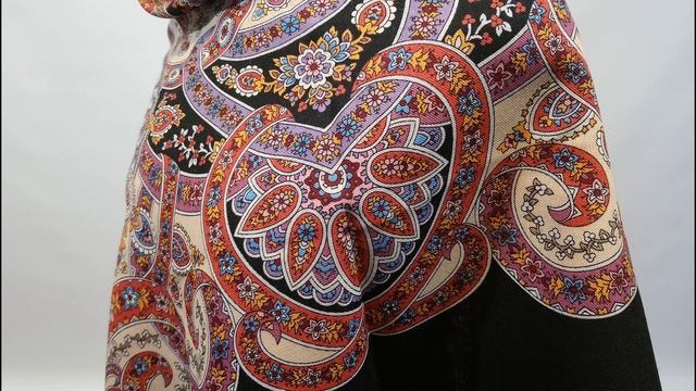 Праздничный город. Колорит 18. Видео примерка. ПАВЛОВОПОСАДСКАЯ ШАЛЬ. Размер 125. Елена Литвинова. смотреть онлайн