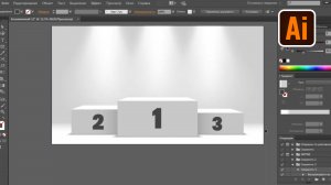 Рисуем 3D пьедестал победителей в Adobe Illustrator.
