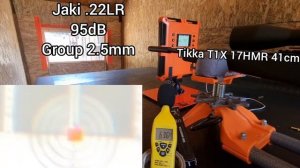 Карабина Tikka T1x 17HMR  оптика Hawke VANTAGE 17HMR скала и Jaki .22 супресор - 300м