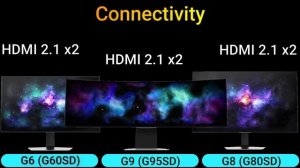 Samsung Odyssey OLED G6 (G60SD) vs OLED G8 (G80SD) vs OLED G9 (G95SD)
