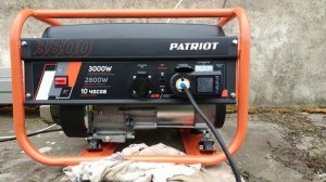 бензогенератор PATRIOT MAX POWER SRGE 3800. работа с нагрузкой 2850 ват.(сработала защита)