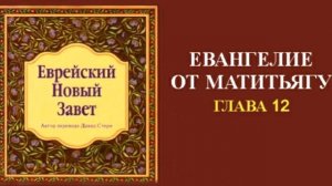 Еврейский Новый Завет.  ЕВАНГЕЛИЕ ОТ МАТИТЬЯГУ.  Гл.  12