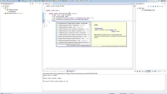 Java - How to create a window смотреть онлайн