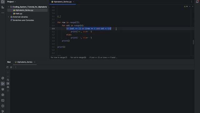 |T star pattern in python |for loop star patterns |python3 star patterns |T pyramid shape in python