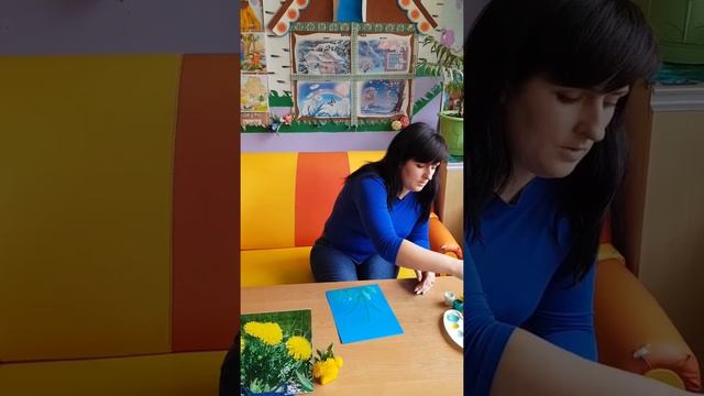 Нетрадиционное рисование способом примакивания