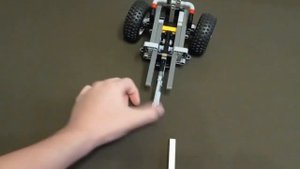 ?крутой передний мост с подвеской, двигателем и рулевым управлением?из лего техник