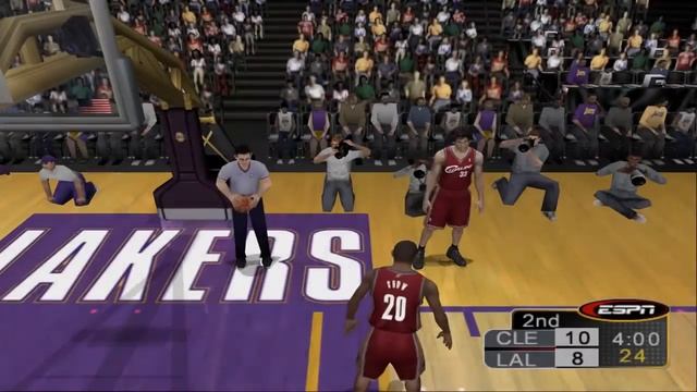 ESPN NBA 2K5 PS2 PC (PCSX2) - CLE vs LAL 60fps смотреть онлайн