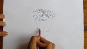 Как быстро нарисовать розу